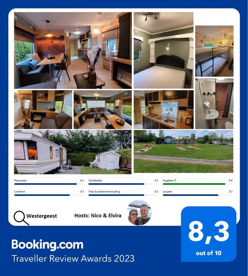 Familychalet De Schaapskooi, 6-Persons, Big Private Garden, Dogs Aloud Westergeest Luaran gambar
